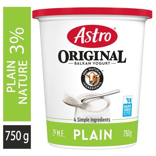 Astro Original Plain Balkan Style Yogurt 3%, 750 g