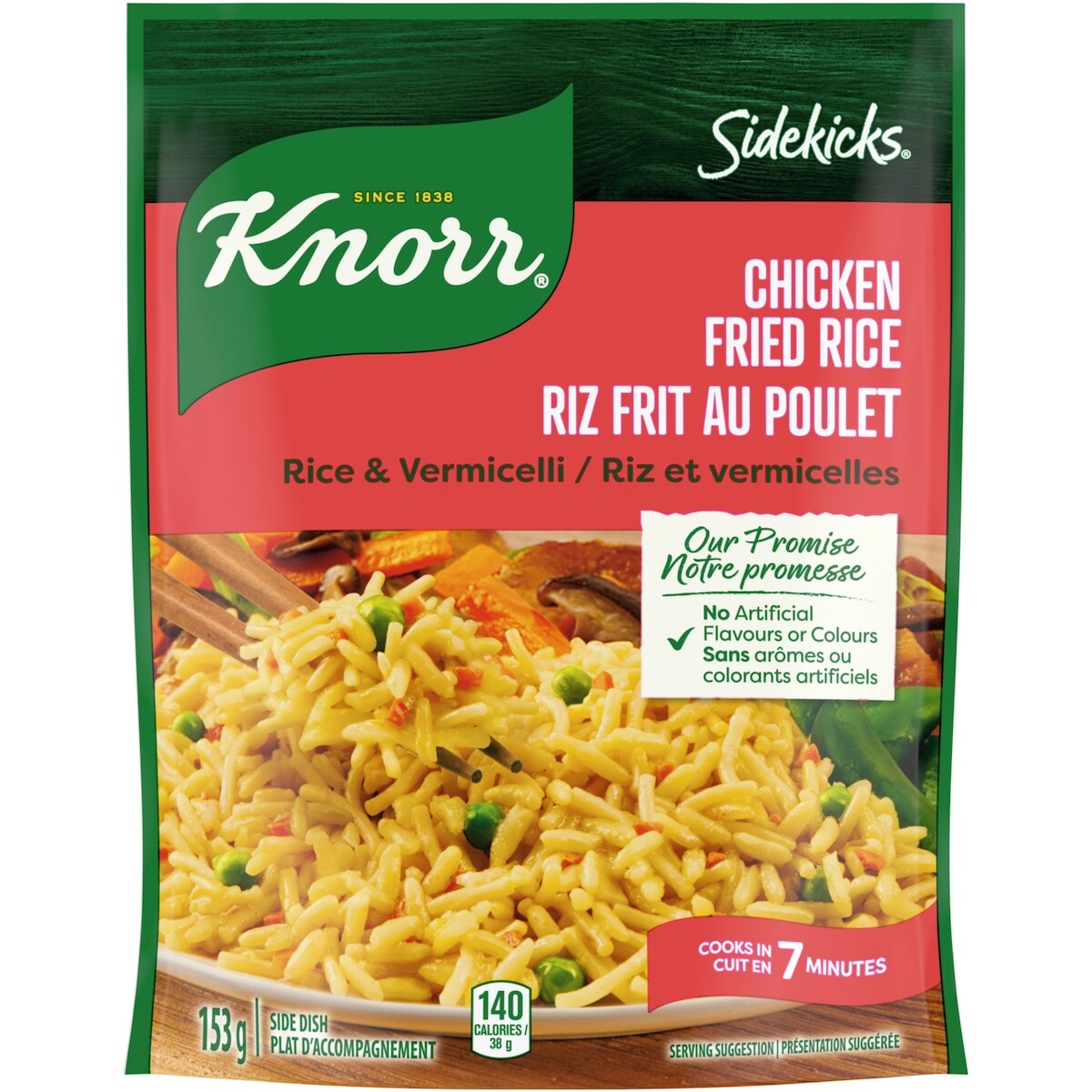Knorr Sidekicks Rice & Vermicelli Chicken Fried Rice, 153 g