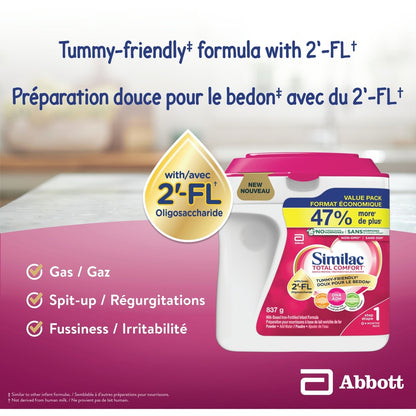 Similac Total Comfort Baby Formula, Powder, 0+ Months, Pink