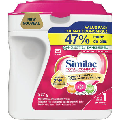Similac Total Comfort Baby Formula, Powder, 0+ Months, Pink