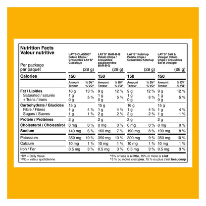 Frito-Lay Lay's Mix Snacks Variety Pack, 16 × 28 g