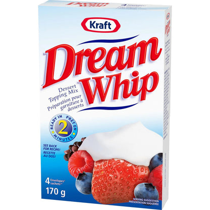 Dream Whip Whipped Topping Mix, 4 Envelopes, 170 g