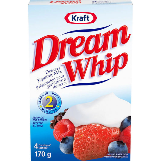 Dream Whip Whipped Topping Mix, 4 Envelopes, 170 g