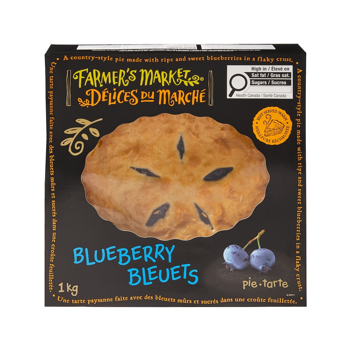 Farmer's Market Blueberry Pie, 1 kg