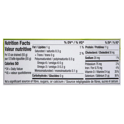 Clover Leaf Low Sodium Flaked Light Skipjack Tuna in Water, 170 g
