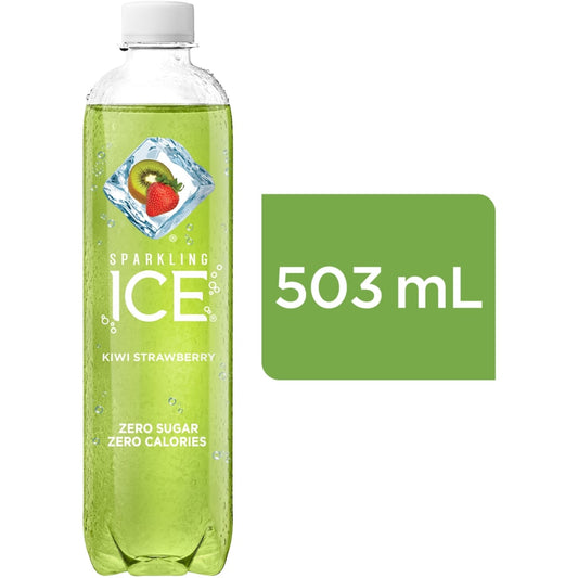 Sparkling Ice Kiwi Strawberry Sparkling Water, 503 mL