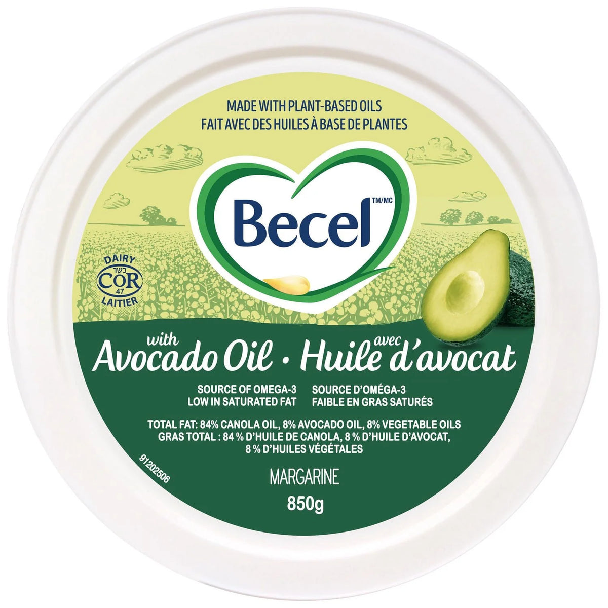Becel Margarine Blend with Avocado Oil, 850 g
