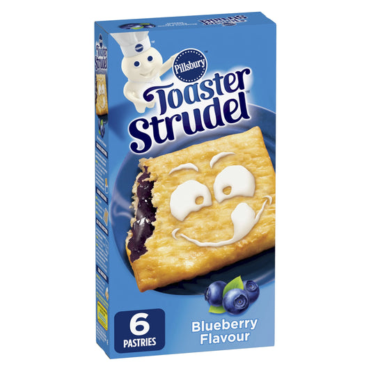 Pillsbury Toaster Strudel Blueberry Pastries, 6 Pastries, 326 g