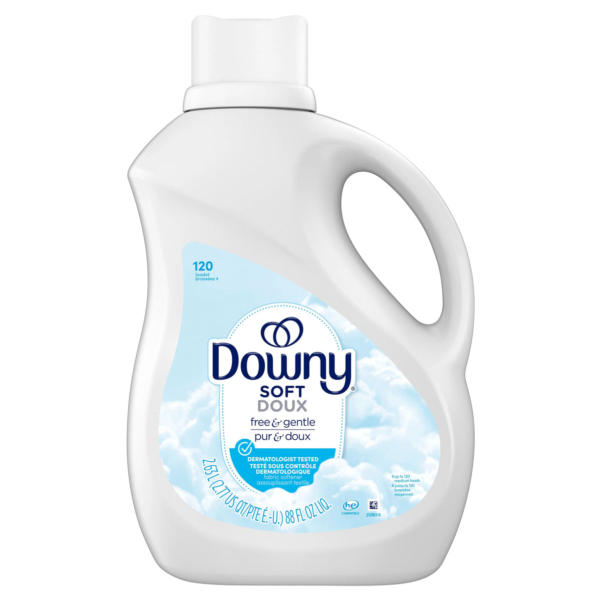 Downy Ultra Free & Gentle Liquid Fabric Softener, 2.63 L