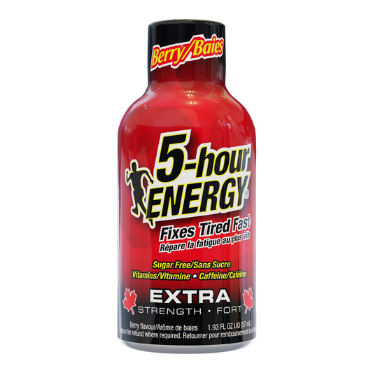 5-hour Energy Extra Strength Berry Energy Shots, 12 × 57 mL
