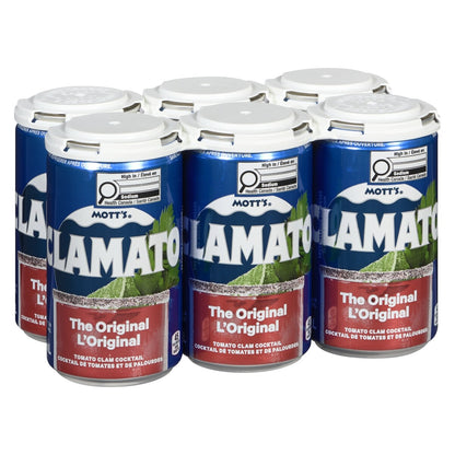 Mott's Clamato Tomato Clam Cocktail Original, 6 × 213 mL