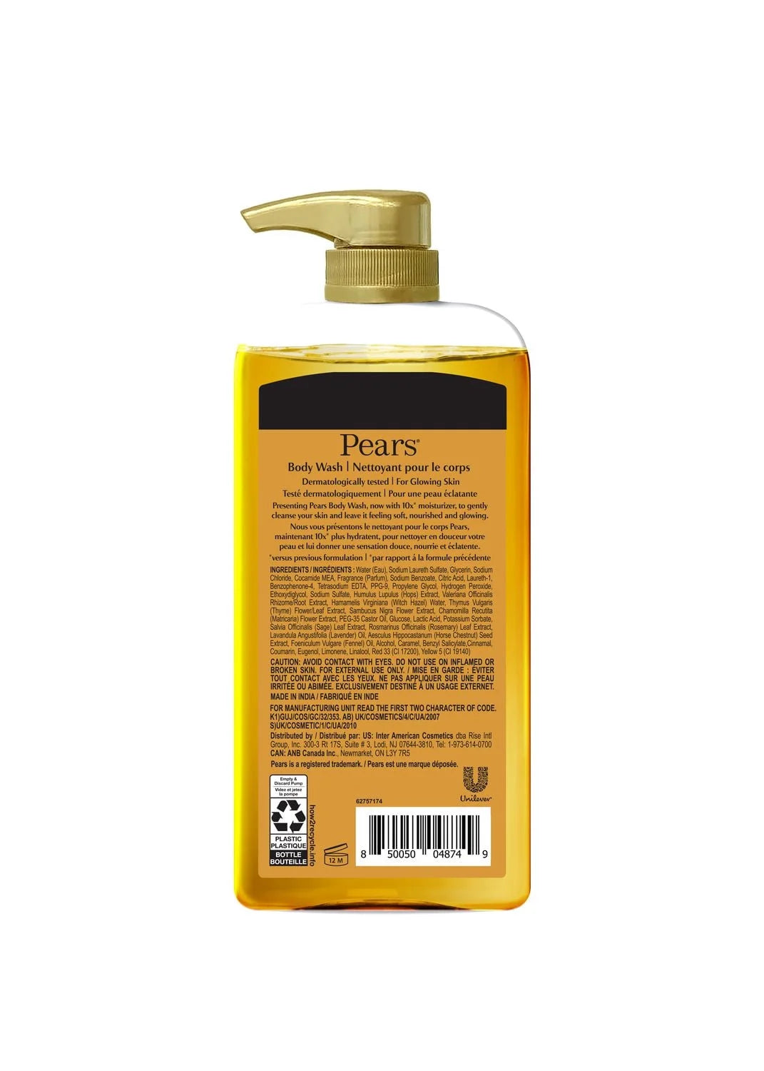 Pears Natural Oil Body Wash, 500 mL
