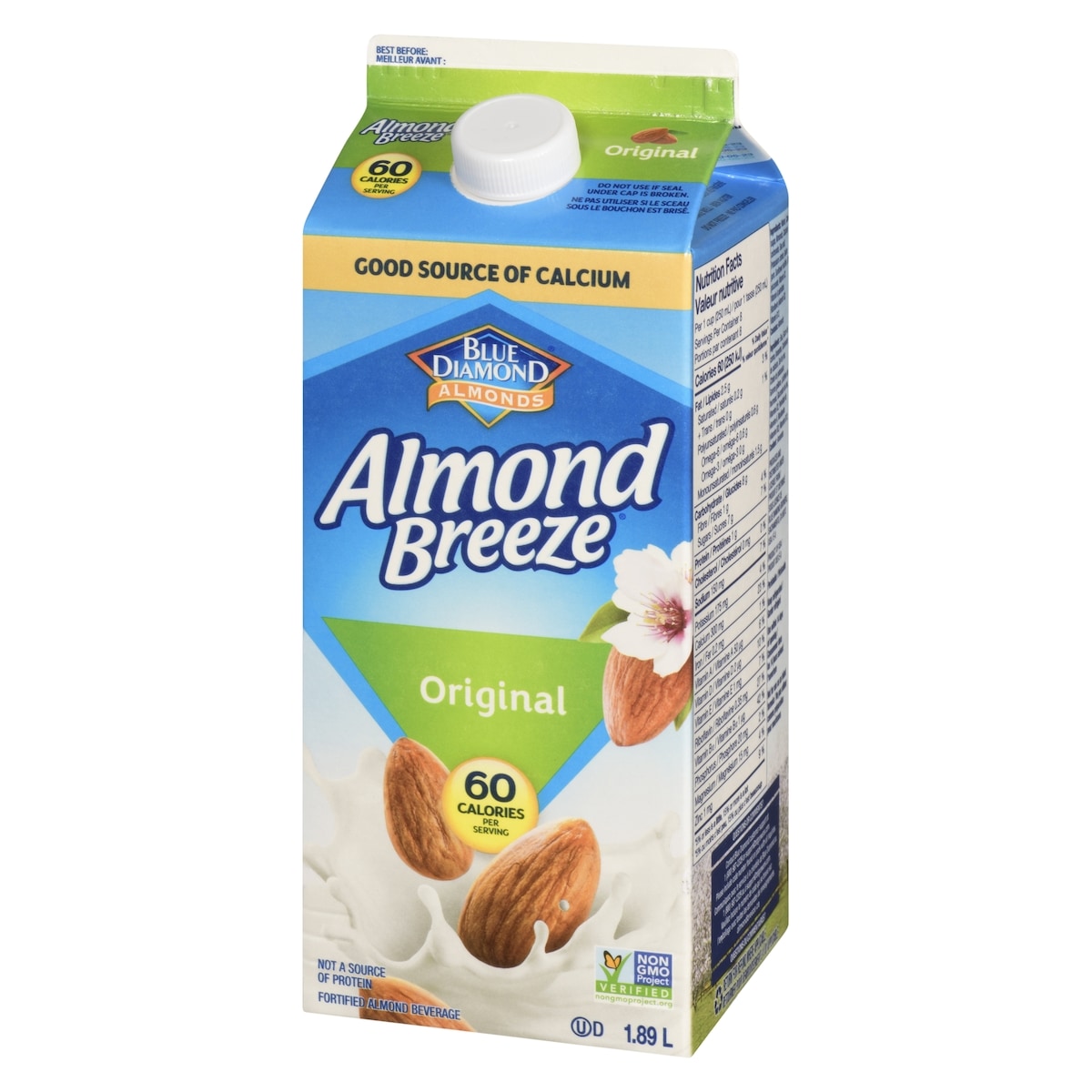 Blue Diamond Almond Breeze Original, 1.89 L