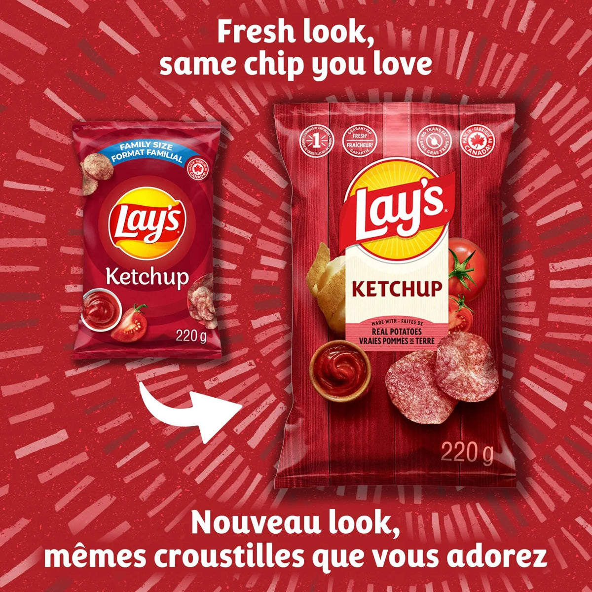 Lay's Ketchup Flavoured Potato Chips, 220 g