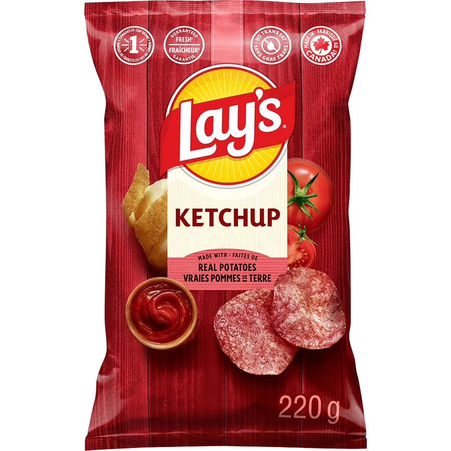 Lay's Ketchup Flavoured Potato Chips, 220 g