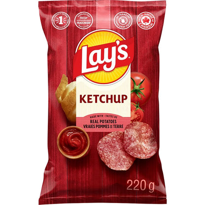Lay's Ketchup Flavoured Potato Chips, 220 g