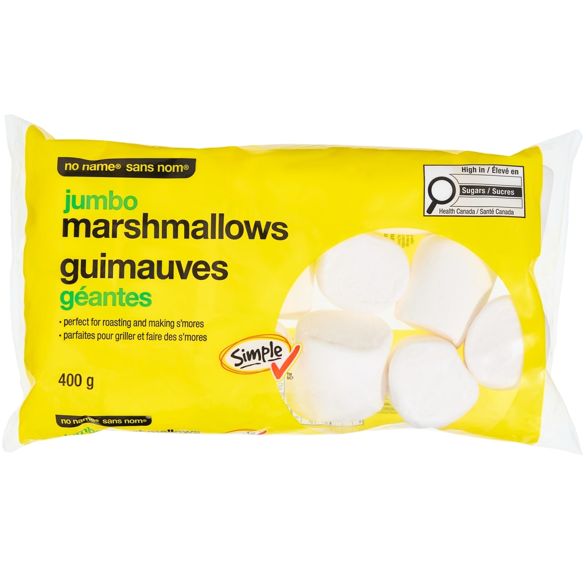 No Name Jumbo Marshmallows, 400 g