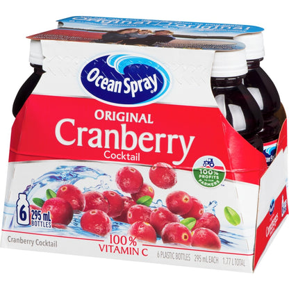Ocean Spray Cranberry Cocktail, 6 × 295 mL