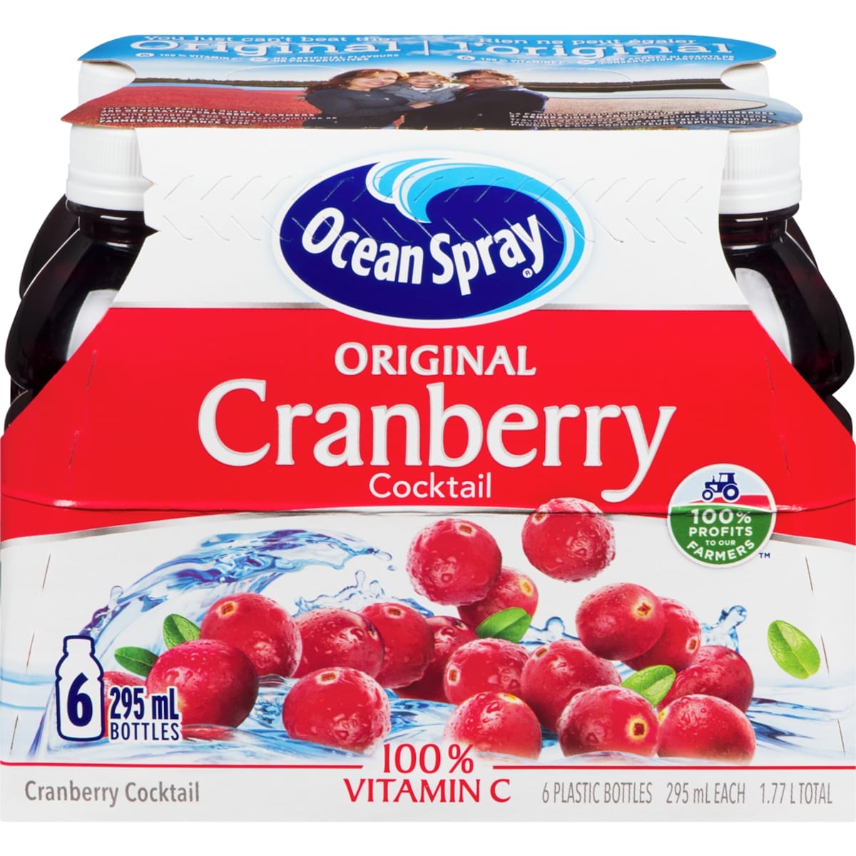 Ocean Spray Cranberry Cocktail, 6 × 295 mL