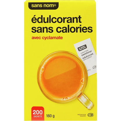 No Name Calorie Free Sweetener, 200 Packets, 160 g