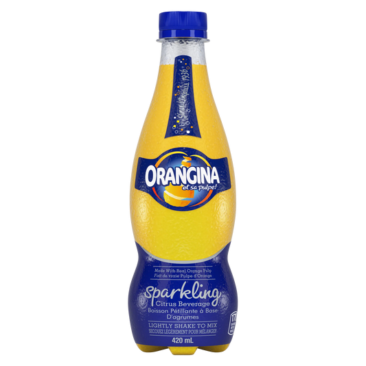 Orangina Sparkling Citrus Beverage, 12 × 420 mL