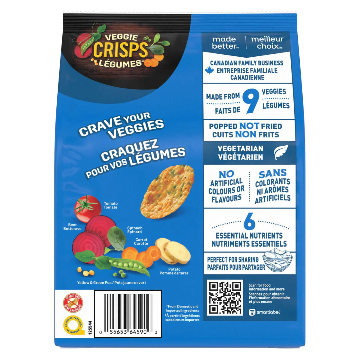 Dare Veggie Crisps Zesty Ranch, 100 g