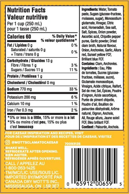 Mott's Clamato The Works Blend, 1.89 L