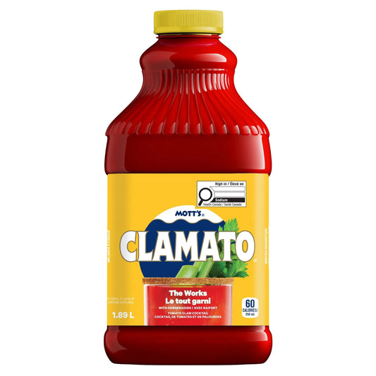 Mott's Clamato The Works Blend, 1.89 L