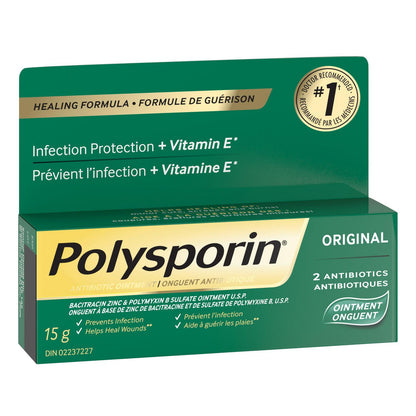 Polysporin Original Antibiotic Ointment, Heal-Fast Formula, 15 g