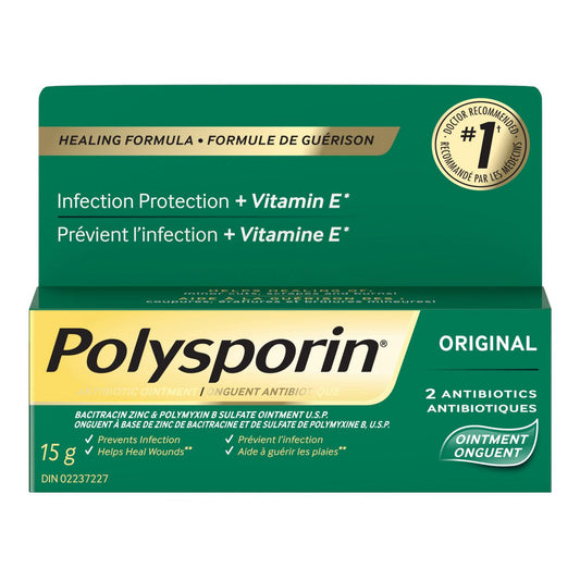 Polysporin Original Antibiotic Ointment, Heal-Fast Formula, 15 g