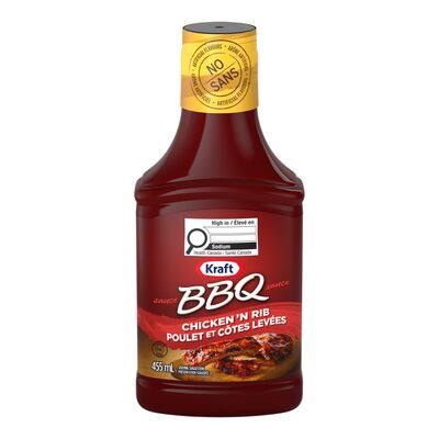 Kraft Chicken 'N Rib BBQ Sauce, 455 mL