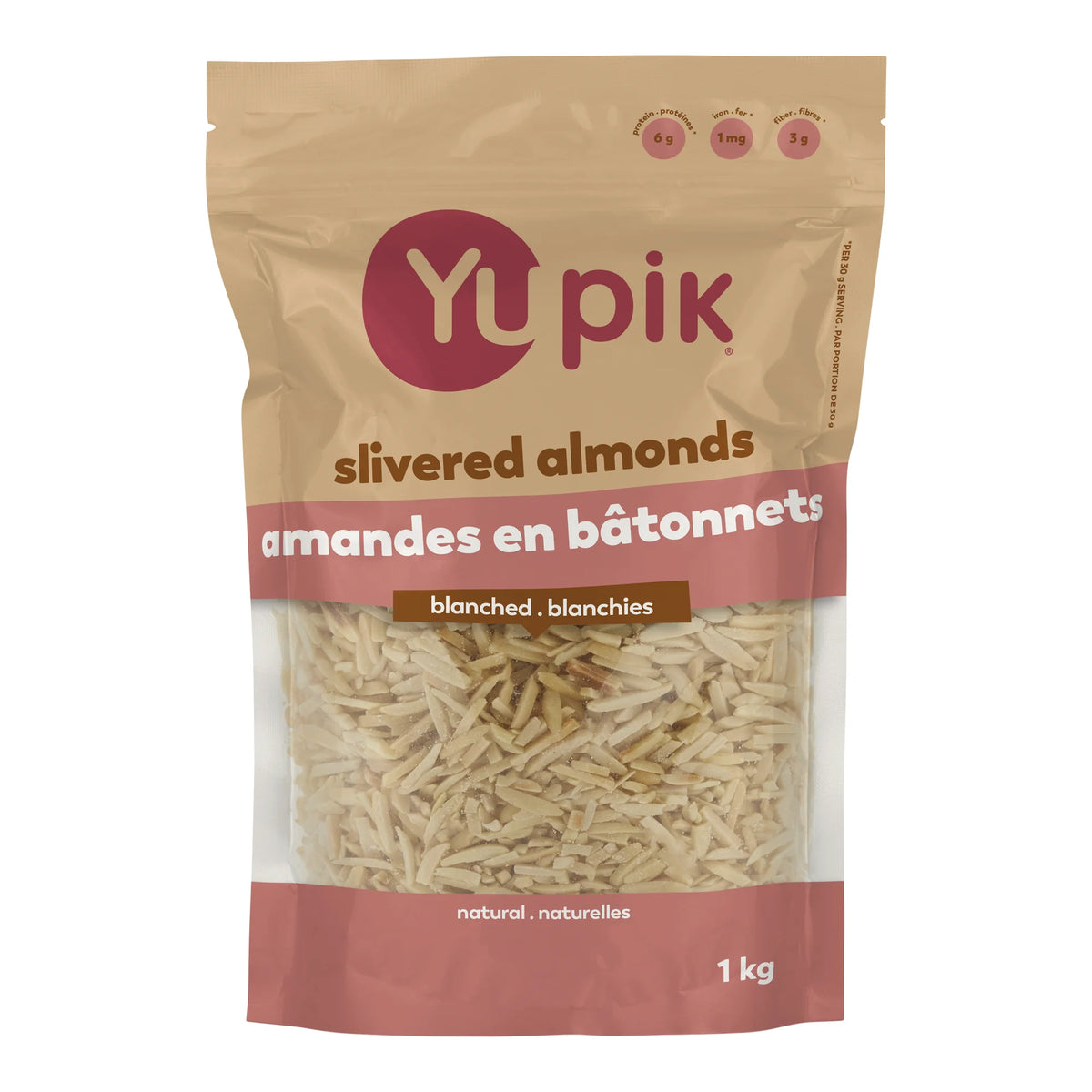 Yupik Slivered Almonds, 1 kg