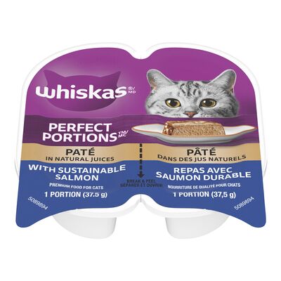 Whiskas Perfect Portions Salmon Cat Paté, 75 g