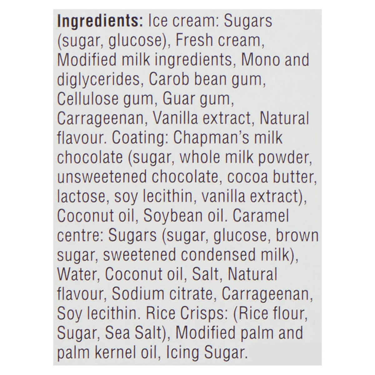 Chapman's Yukon Caribou Vanilla, Caramel & Milk Chocolate with Crispy Rice Pieces Ice Cream Bars, 7 × 90 mL