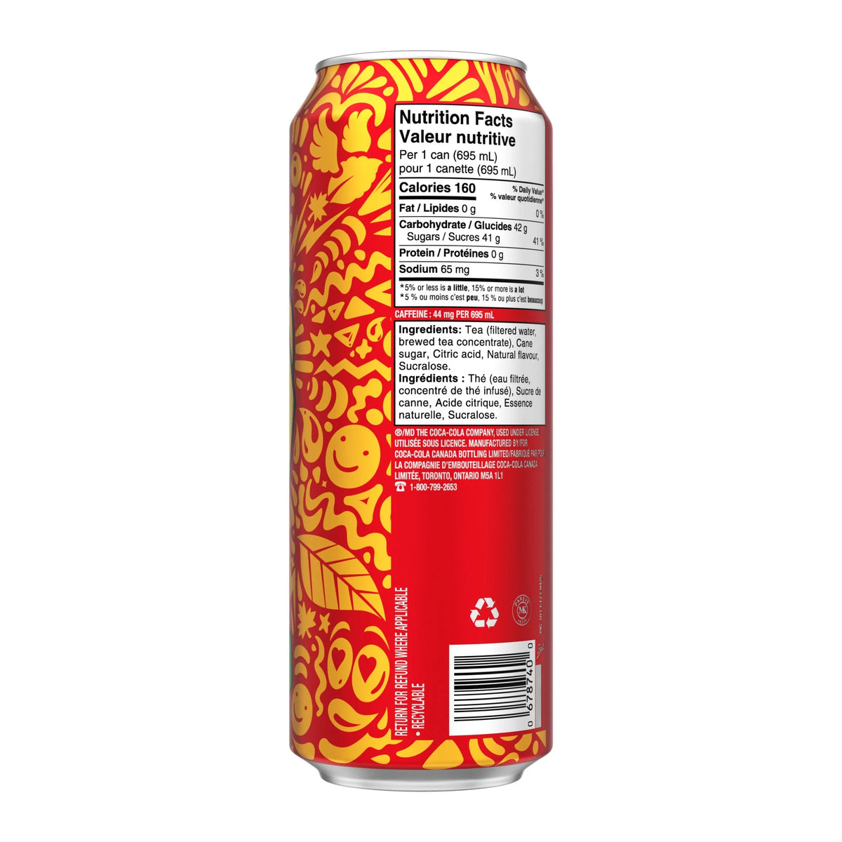 Peace Tea Mango Mood Green Tea Iced Tea Can, 695 mL