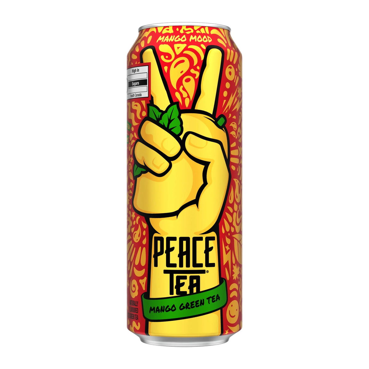 Peace Tea Mango Mood Green Tea Iced Tea Can, 695 mL