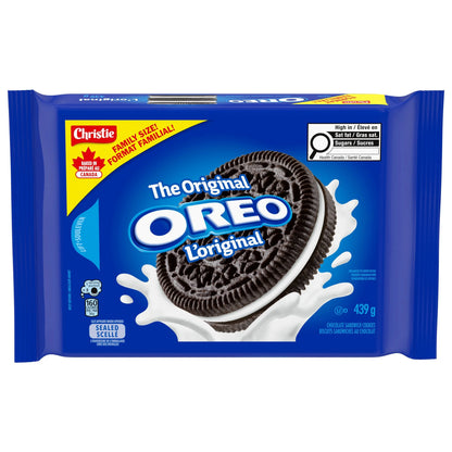 Oreo Original Chocolate Sandwich Cookies, Family Size, 439 g