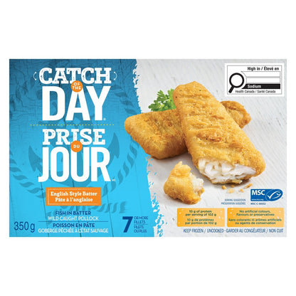 High Liner Catch of the Day Fish in Batter English Style, 350 g