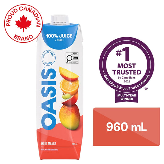 Oasis Exotic Mango Fruit Juice, 960 mL