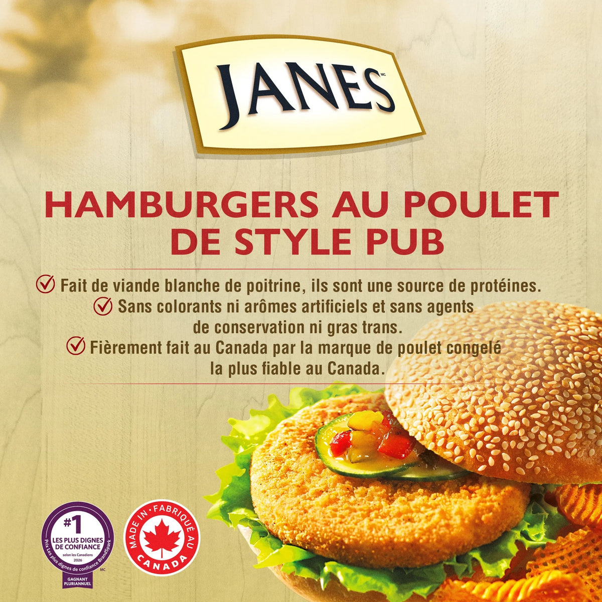 Janes Pub Style Breaded Chicken Burgers, 700 g