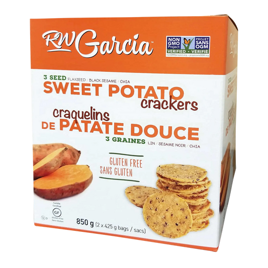 RW Garcia Sweet Potato Crackers, 2 × 425 g