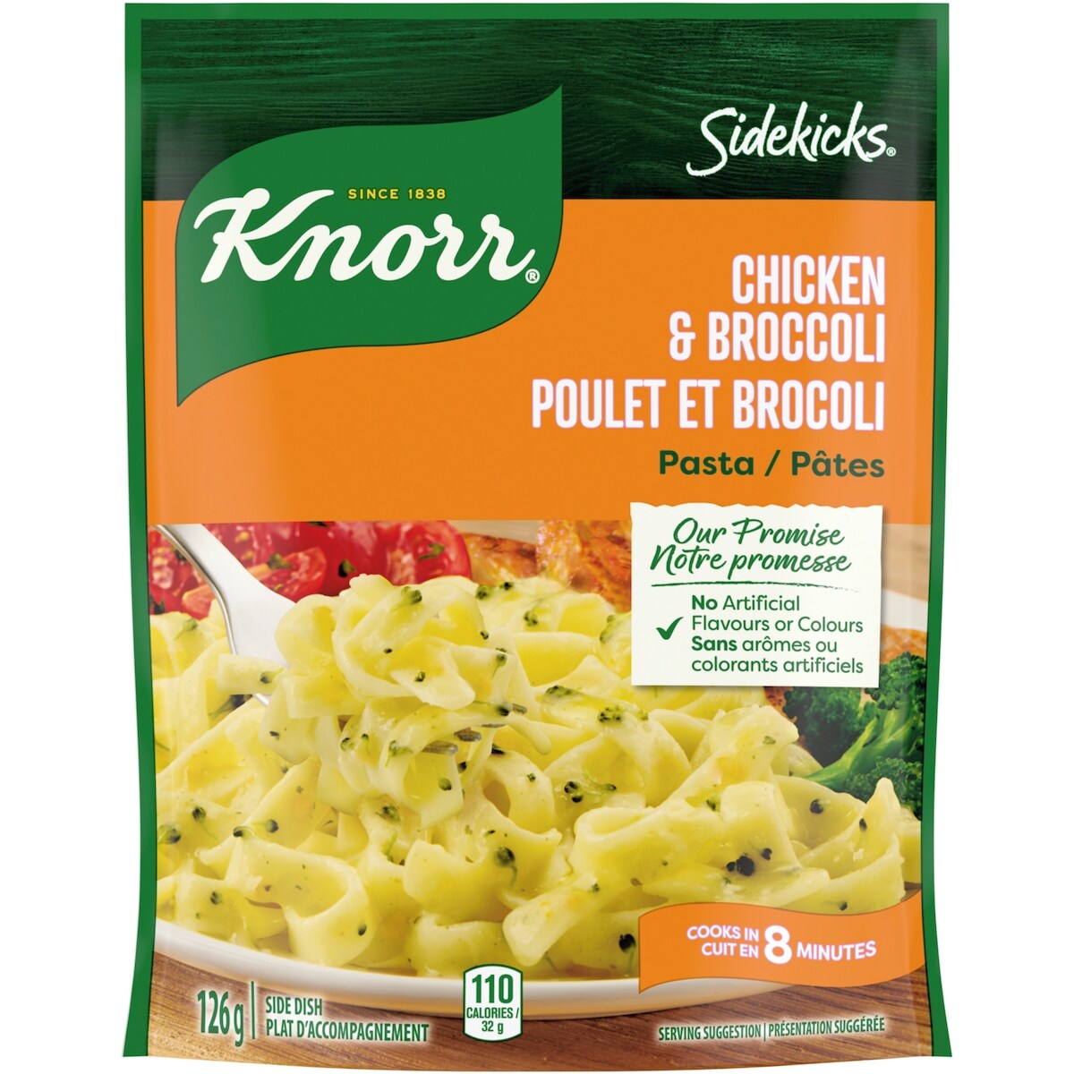 Knorr Sidekicks Pasta Side Dish Chicken & Broccoli, 126 g