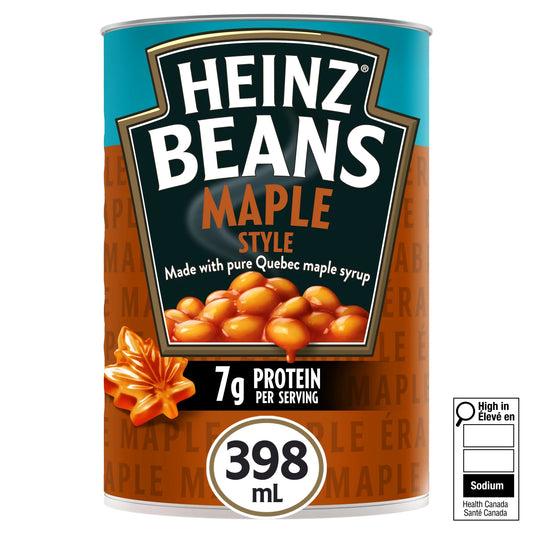 Heinz Maple Style Beans with Pure Quebec Maple Syrup, 398 mL