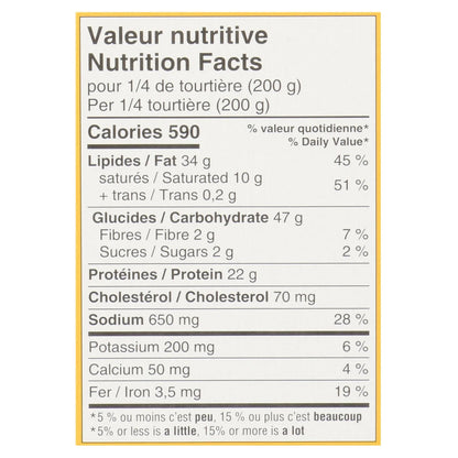 St-Hubert Frozen Delicious Meat Pie, 800 g
