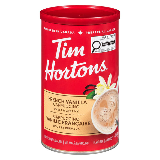Tim Hortons French Vanilla Cappuccino Coffee Mix, 454 g