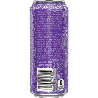 Monster Energy Ultra Violet Grape Energy Drink Can, 473 mL