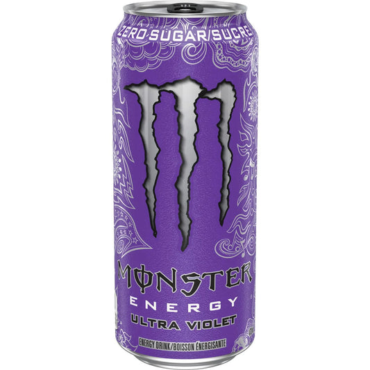 Monster Energy Ultra Violet Grape Energy Drink Can, 473 mL