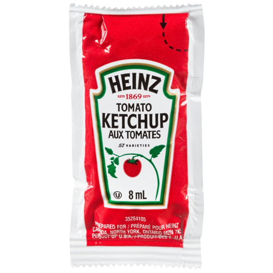 Heinz Ketchup Single-Serve Packets, 1, 000 × 8 mL