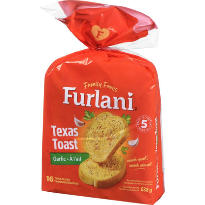 Furlani Ready Bake Garlic Toast Texas-Style Bread, 16 × 40 g