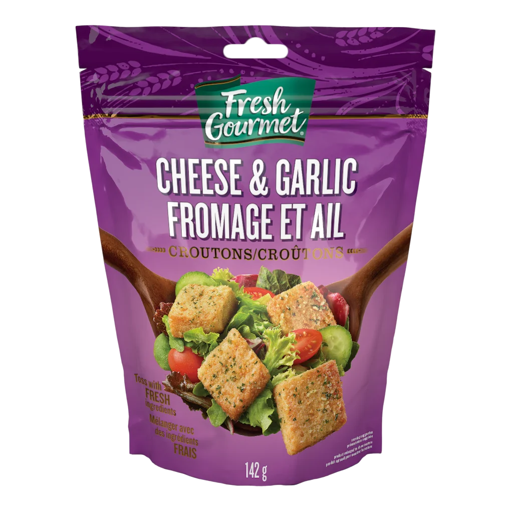 Fresh Gourmet Cheese & Garlic Croutons, 142 g